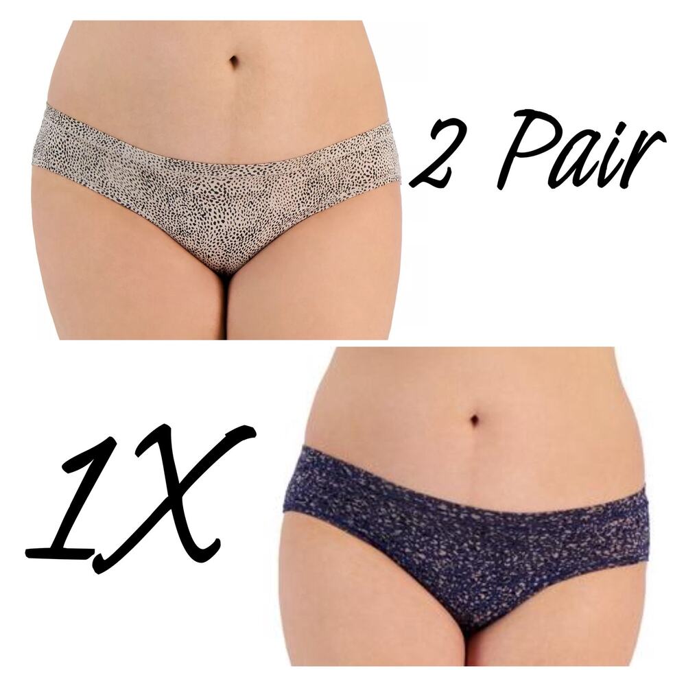 2 Pair Alfani Plus Size Bikini Underwear 1X